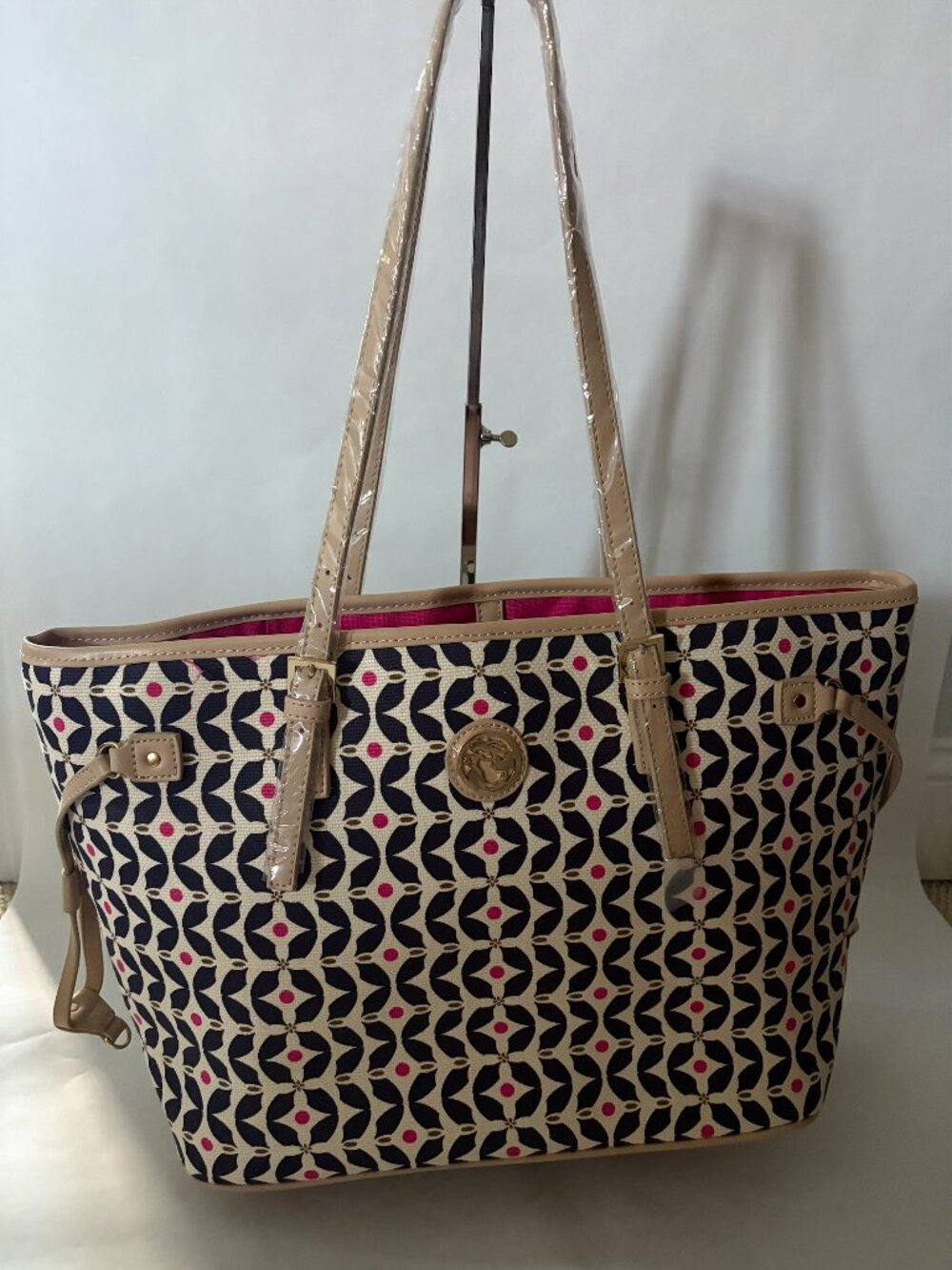 New With Tags Spartina 449 Maritime JetSetter Tote Bag Coated Canvas